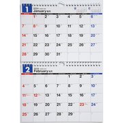 2024年版 1月始まり E91 エコカレンダー壁掛（2ヵ月一覧）  高橋書店B5サイズ壁掛タイプ [2024年 1月始まり カレンダー]