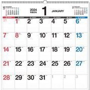 【K19】　2024年　書き込み式シンプルカレンダー　B2変型－たっぷり書ける 大判スクエアタイプ(永岡書店の壁掛けカレンダー) [カレンダー]
