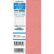 2855 ビジネスプランユーティリー（12月始まり）（桃-1ヶ月カレンダータイプ） [単行本]