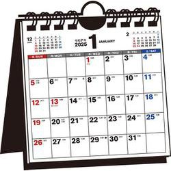 【T20】　2025年　シンプル卓上カレンダー　[卓上・壁掛け両用／B7変型スクエア](永岡書店のカレンダー) [カレンダー]