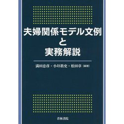 夫婦関係モデル文例と実務解説 [単行本]