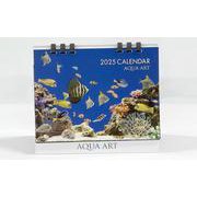 2025年 AQUA ART 熱帯魚卓上カレンダー（月めくり・リング） [カレンダー]