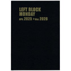 4271 レフトブロック・マンデー・A4・12ヵ月(黒) [2025年4月始まり]