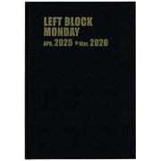 4271 レフトブロック・マンデー・A4・12ヵ月(黒) [2025年4月始まり]