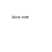 Leica note [単行本]