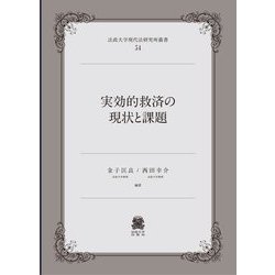 実効的救済の現状と課題(法政大学現代法研究所叢書) [全集叢書]
