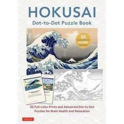 Hokusai Dot-to-Dot Puzzle Book－30 Full-color Prints and 30 Advanced Dot-to-Dot Puzzles for Brain Health and Relaxation [単行本]