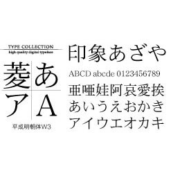 Windows対応TrueTypeフォント平成明朝体W3 [ダウンロードソフトウェア Win専用]