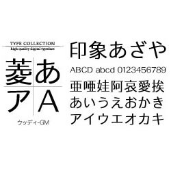 Windows対応TrueTypeフォントウッディ-GM [ダウンロードソフトウェア Win専用]