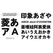 Windows対応TrueTypeフォントゴシック-U<表外漢字文字種対応> [ダウンロードソフトウェア Win専用]