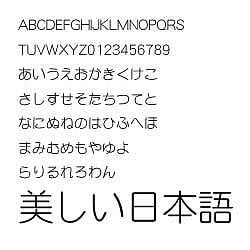 ダイナフォント DFP細丸ゴシック体 TrueType for Mac [ダウンロードソフトウェア Mac専用]
