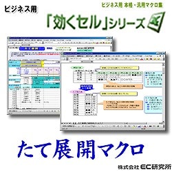 ビジネス用　EXCEL本格汎用マクロ集　効くセル たて展開 [ダウンロードソフトウェア]