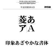 Mac対応OpenTypeフォント　平成明朝体W9 [ダウンロードソフトウェア　Mac専用]