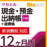 ツカエル現金・預金出納帳＋経費帳 V10 新消費税対応　12ヶ月版 [ダウンロードソフトウェア Windowsソフト]