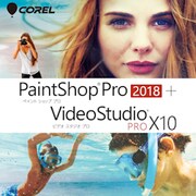 Corel PaintShop Pro 2018 + VideoStudio Pro X10 ダウンロード [Windowsソフト ダウンロード版]