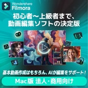 Filmora13永続ライセンスMac対応法人・商用向けDL版 [Macソフト ダウンロード版]