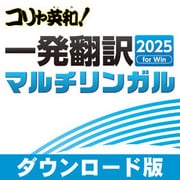 コリャ英和！一発翻訳 2025 for Win マルチリンガル　ダウンロード版 [Windowsソフト ダウンロード版]