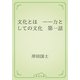 文化とは　――力としての文化　第一話（青空文庫） [電子書籍]