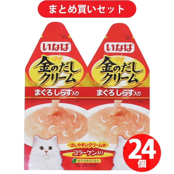 いなばペットフード いなば　金のだしクリームまぐろしらす60g [24個入り]