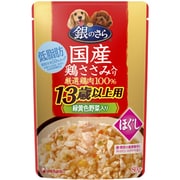 ユニ･チャーム 銀のさら　銀のさら パウチ国産鶏ささみ入りほぐし13歳以上用緑黄色野菜入り80g [24個入り]