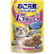 ユニ･チャーム ねこ元気　ねこ元気 パウチ15歳以上まぐろ入りかつお60g [24個入り]