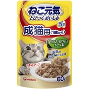 ユニ･チャーム ねこ元気　ねこ元気 パウチ成猫ささみ・まぐろ入りかつお60g [24個入り]