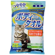 アース・バイオケミカル ハッピーペット　ボディータオル猫用25枚 [24個入り]