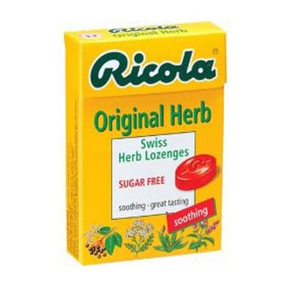 リコラ スイスハーブキャンディー シュガーフリーオリジナル 45g [菓子 1ケース 10袋]