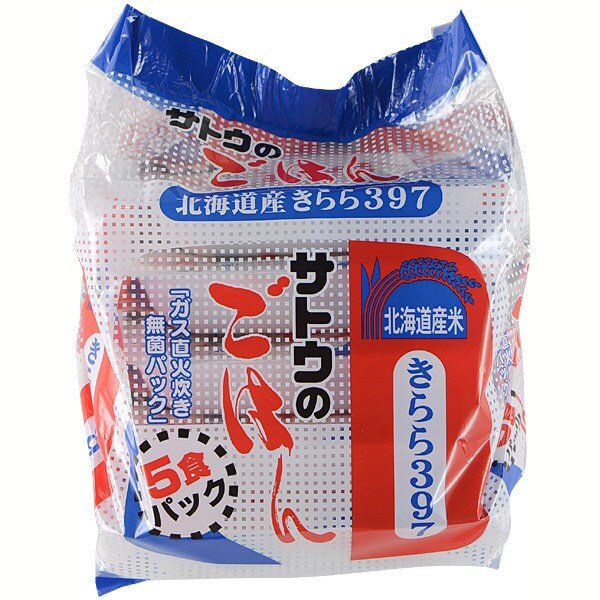 佐藤食品 北海道産きらら397 5食パック 8 ごはんパック