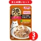 いなばペットフード いなば 焼かつお ディナーほたて貝柱入り 本格だし味 50g キャットフード 3個セット