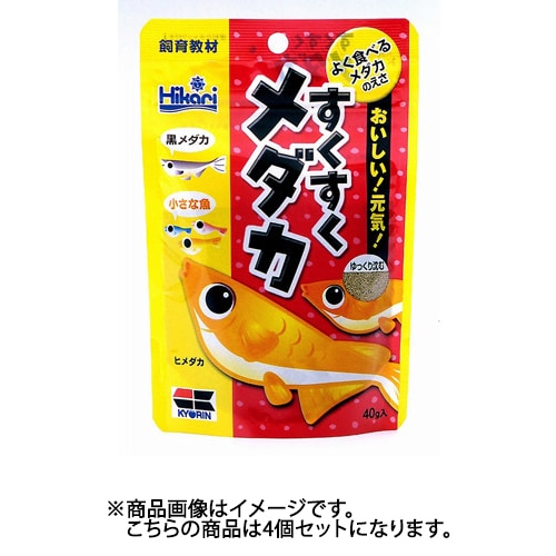 キョーリン すくすくメダカ40g メダカ用飼料 4個セット