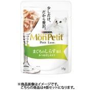 ネスレ日本 モンプチ モンプチ プチリュクス 猫用 キャットフード 1歳~10歳 パウチ まぐろのしらす添え 35g 4個セット