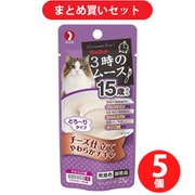 ペットライン キャネット 3時のムース 15歳から チーズ仕立て キャットフード 25g 5個セット