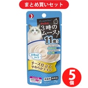 ペットライン キャネット 3時のムース 11歳から チーズ仕立て キャットフード 25g 5個セット