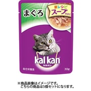 マースジャパン カルカン KWD6 カルカンパウチ スープ仕立て 1歳から まぐろ70g キャットフード ウェット 5個セット