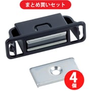 トラスコ中山 TRUSCO TSM-145-BK (マグネットキャッチワンタッチ POM製) 4個セット
