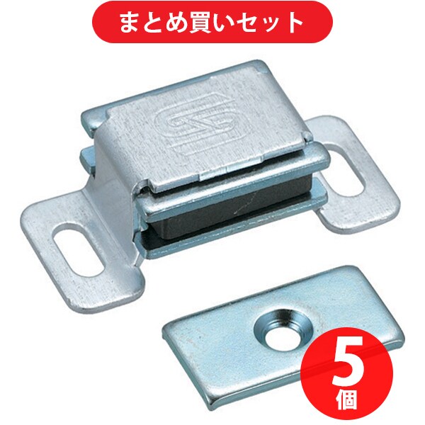 トラスコ中山 TRUSCO TSM-40 (マグネットキャッチ アルミ製) 5個セット