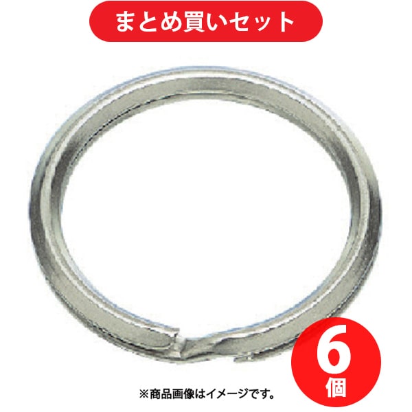 水本 WK-21-13 (水本 ステンレス キーリンク 内径13mm) 6個セット