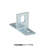 トラスコ中山 TRUSCO TPS-T30 (パイプ用支持金具 プレスT字脚 高さ30LX厚み3.2 1穴) 5個セット