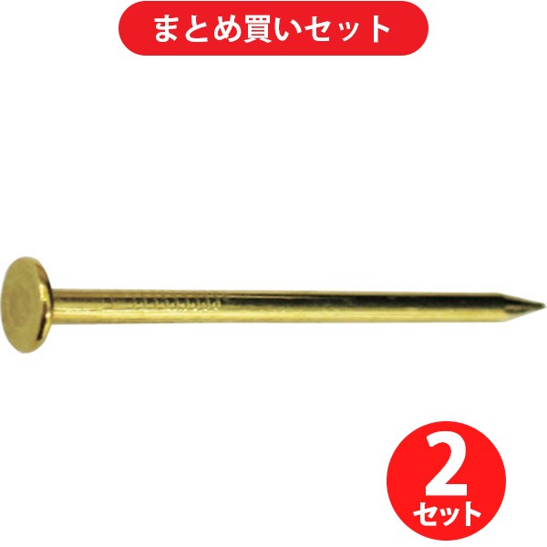 ダイドーハント 10186699 HP 真鍮釘 平 1.2x16 100本入 2個セット