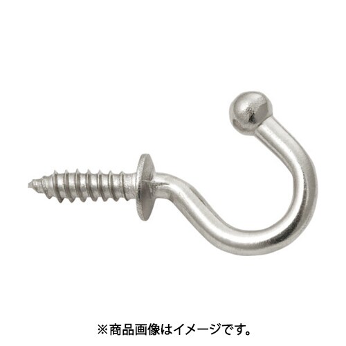 スガツネ工業 TL15 （110020062）TL-15/ステンレス鋼製玉付フック 4個セット