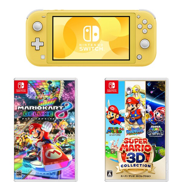 まとめ買いでポイントアップ Nintendo Switch Liteセット Lite イエロー マリオカート8 デラックス スーパーマリオ 3dコレクション まとめ買いでポイントアップ Nintendo Switch Liteセット Lite イエロー マリオカート8 デラックス スーパーマリオ 3dコレクション