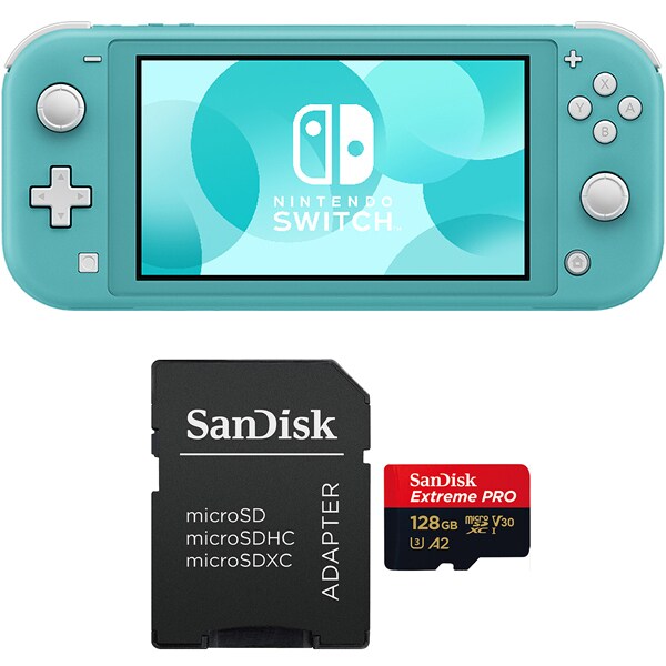Nintendo Switch Lite Microsdxcカードお買い得セット 任天堂 ターコイズ サンディスク Sandisk Sdsqxcy 128g Jo3cd Sandisk エクストリームプロ Microsdxc Uhs Iカード 128gb ヨドバシカメラオリジナル
