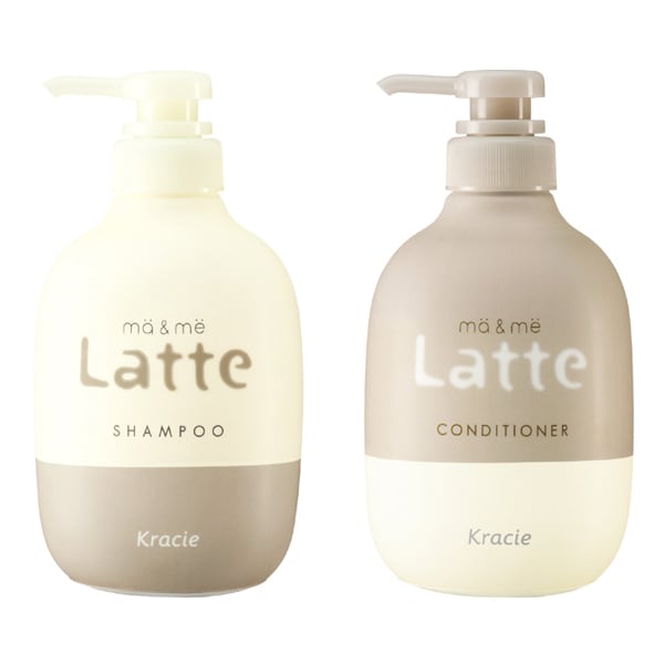 【らくらくカートイン】シャンプー＋コンディショナー本体セット クラシエ Kracie ma＆me Latte マーアンドミーラッテ [マー＆ミー シャンプー 490mL ＋ マー＆ミー コンディショナー 490g]