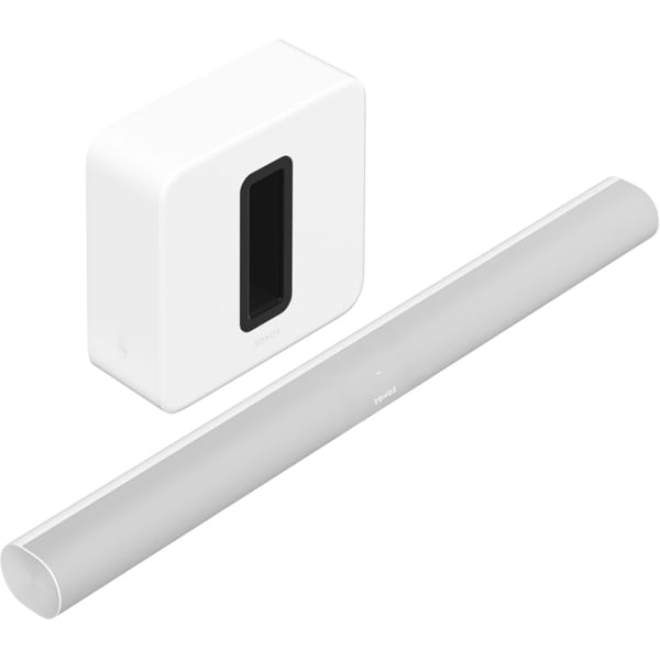 【らくらくカートイン】Sonos ソノス ホームシアターセット 「ARCG1JP1 Sonos Arc スマートサウンドバー ホワイト」＋「SUBG3JP1 Sonos Sub ワイヤレスサブウーファー（Gen3） ホワイト」