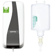【らくらくカートイン】サラヤ SARAYA 「41877 プッシュ式ディスペンサー MD-450-GL」＋「41826 カートリッジボトル 450mL リキッド用」 [本体＋専用カートリッジボトルセット]