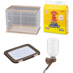 ヨドバシ Com まとめ買い割引 アイリスオーヤマ 犬用ペット用品セット ナチュラル ウッディサークル フチもれしにくいペットトレー ブラウン 給水ボトル マットブラウン Es N300 クリーンペットシーツ レギュラー300枚 通販 全品無料配達