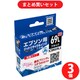 【まとめ買い割引】ジット JIT リサイクルインクカートリッジ エプソン用 ブラック 増量 ×3個セット [JIT-KE69BL]