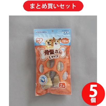 【まとめ買い割引】アイリスオーヤマ P-BG-2L 2本 骨型ガム [5個セット]
