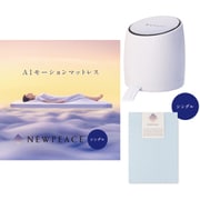 【らくらくカートイン】 MTG スリープ NEWPEACE AI MotionMattress(ニューピース AIモーションマットレス) シングル + ポンプボックス + アウターカバー ライトブルーセット